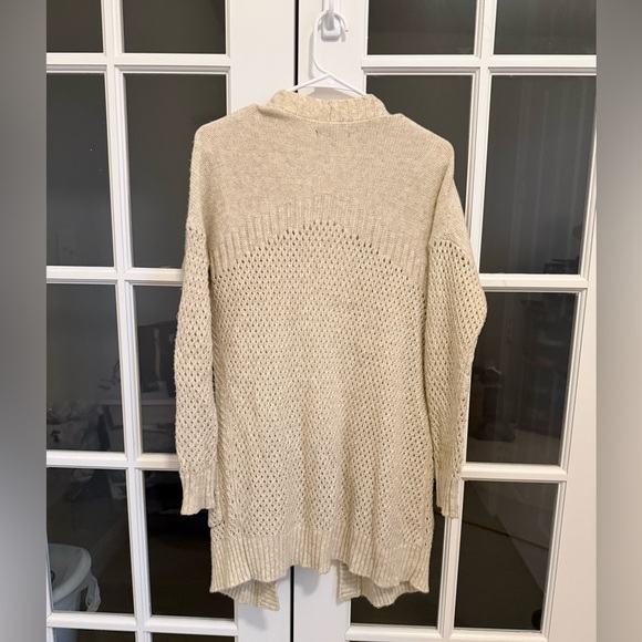 American Eagle Outfitters Y2k cottage core Cream Knit Cardigan Size S - Picture 3 of 5